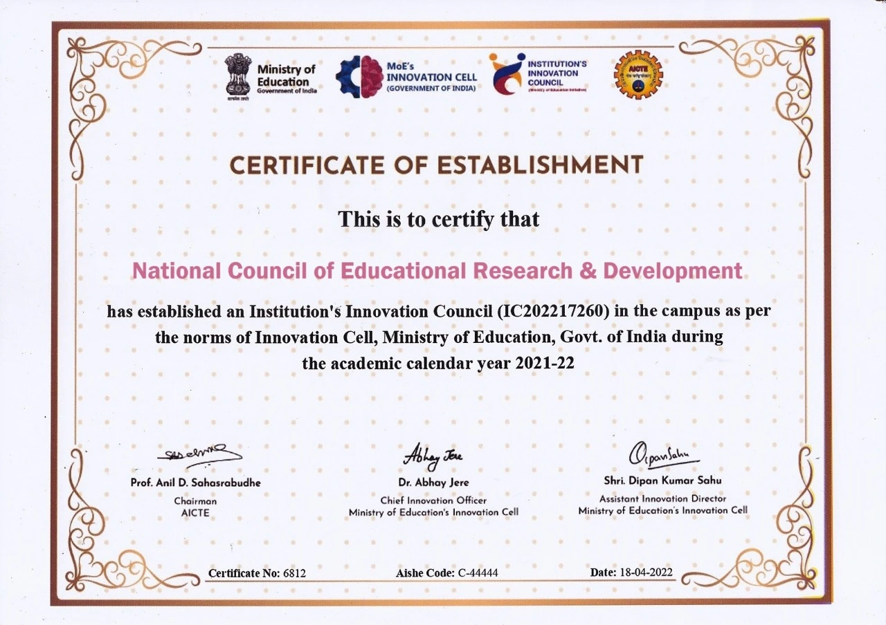 Establishment Certificate